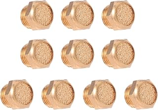ULTECHNOVO Silencer Squenchers 10 PCS Copper Brass Exhaust Muffler Silencer for Oil Tank Cylinder Tool Crank Case Mufflers