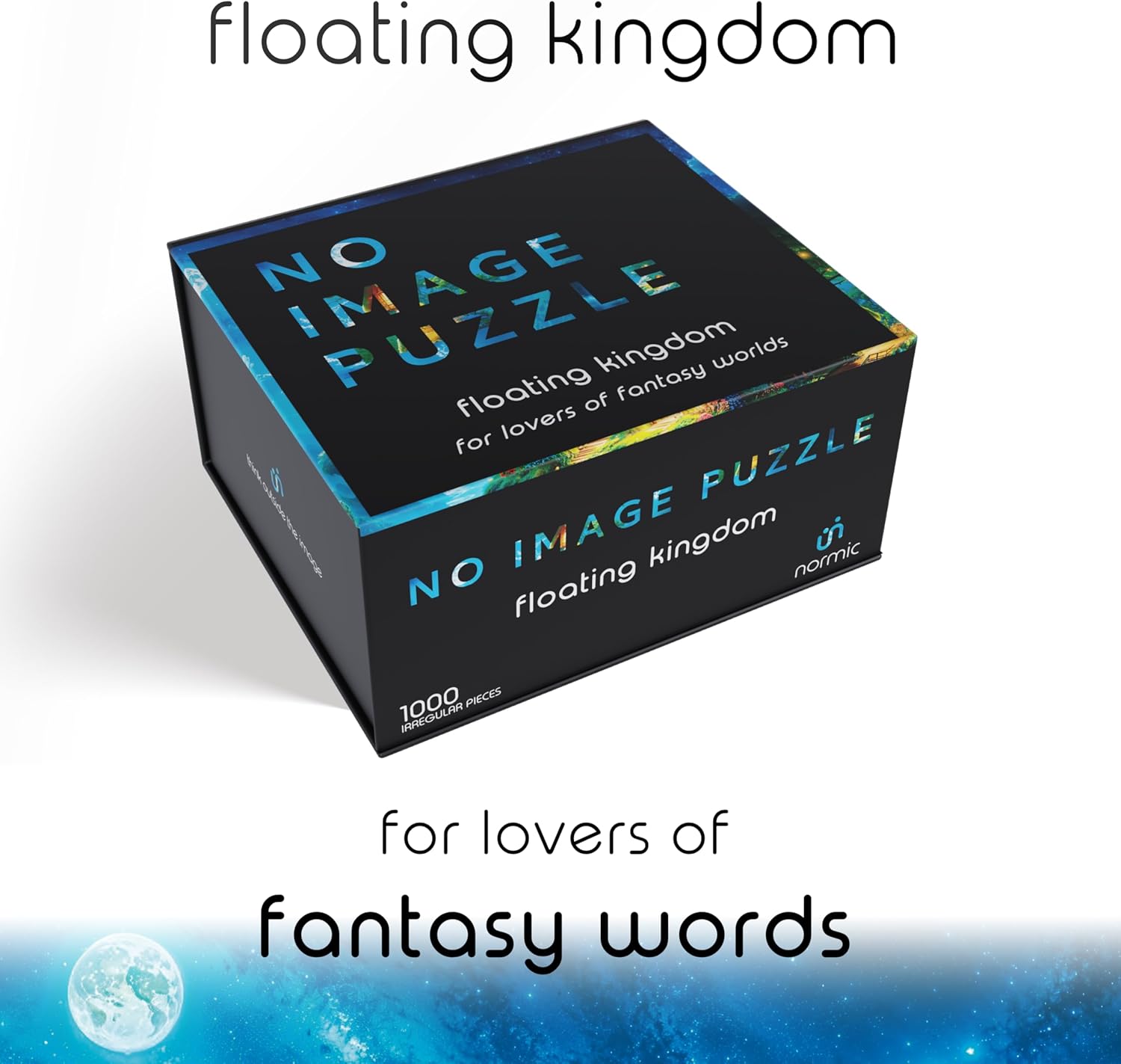 No Image Puzzle 1000 Irregular Pieces Extreme Difficult Jigsaw Challenge Adults Hardest Puzzle No Guide Ultimate Brain Teaser Hard Level Floating Kingdom Mystery Unique Gift