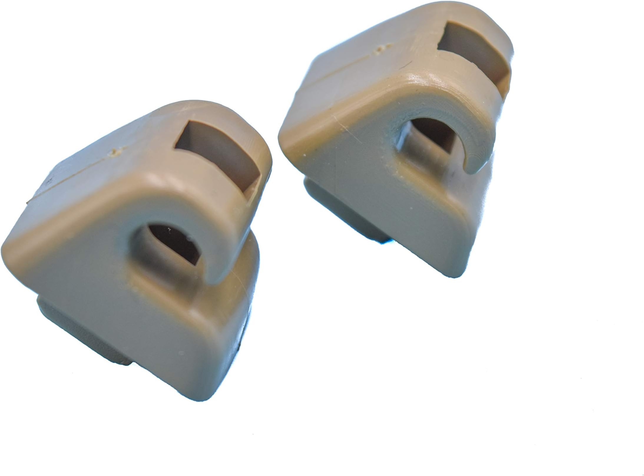 Compatible Replacement Sun Visor Clips Holders for Mercedes W123 W124 W126 W140 W201 Set of 2 New- Brown