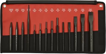 Mayhew Pro 61044 Punch and Chisel Kit, 14-Piece,Black