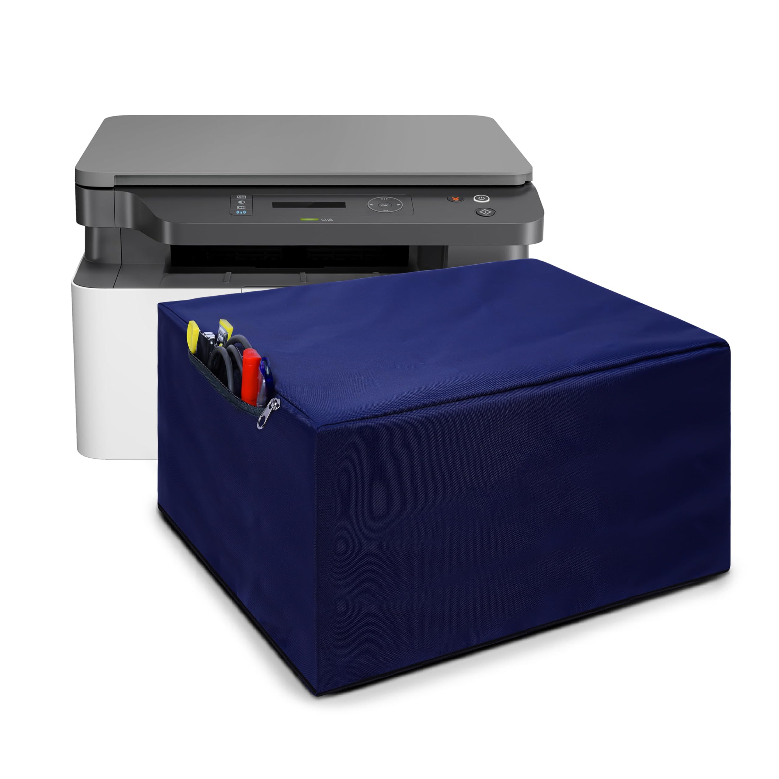 Alifiya Dust Proof Washable Printer Cover for HP MFP 136w / MFP 1188w Multi-Function WiFi Monochrome Laser Color - Blue-picture-30