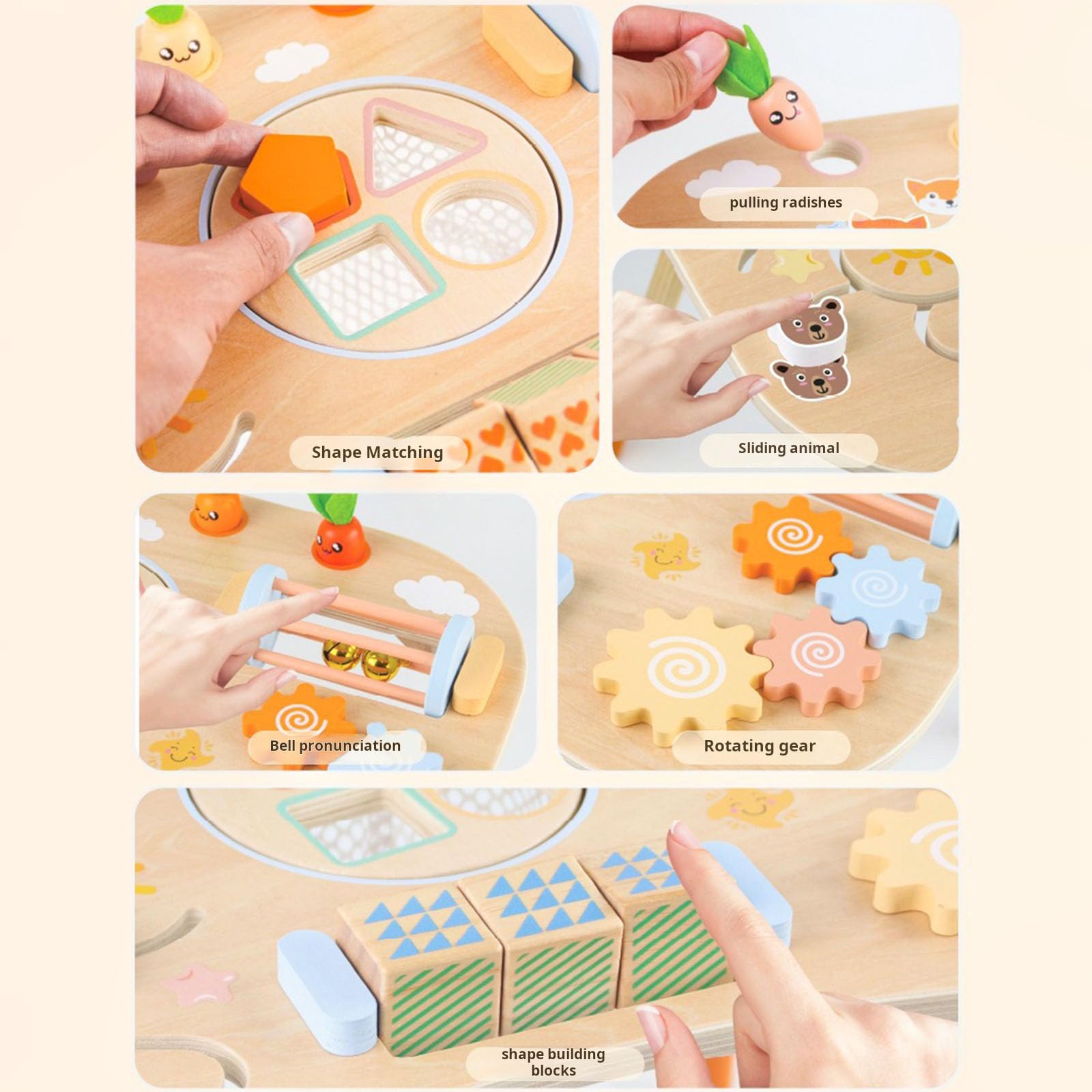 Holzsortierspiel, Aktivitätsbrett, Puzzle Spieltisch, Spielzeug Lernen Vorschulalter, Feinmotorik, pädagogisches Aktivitätsspielzeug, Holztisch für Kleinkinder