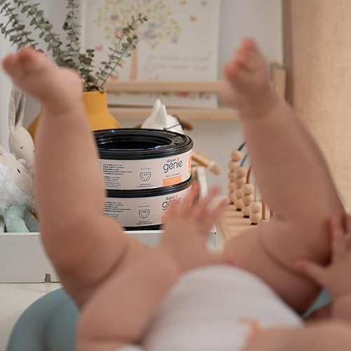 Miniatura 8 de Diaper Genie Bags - Recambios de 270 unidades (paquete de 3) aroma para ropa sucia | Recambios de cubo de pañales con bloqueo máximo de olor |