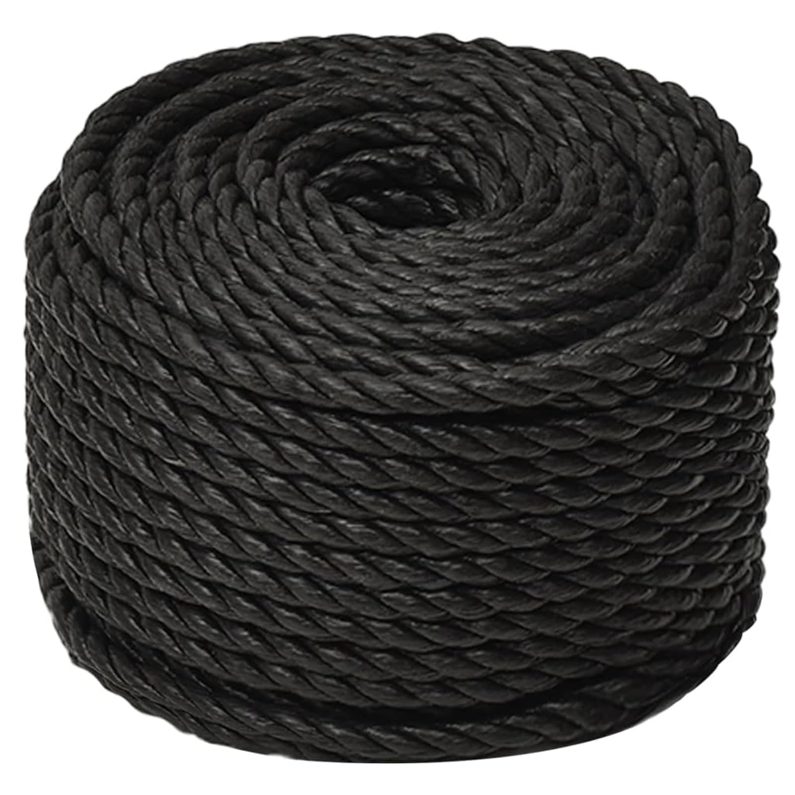 Gecheer Corda da Lavoro Nera 12 mm 100 m in Polipropilene