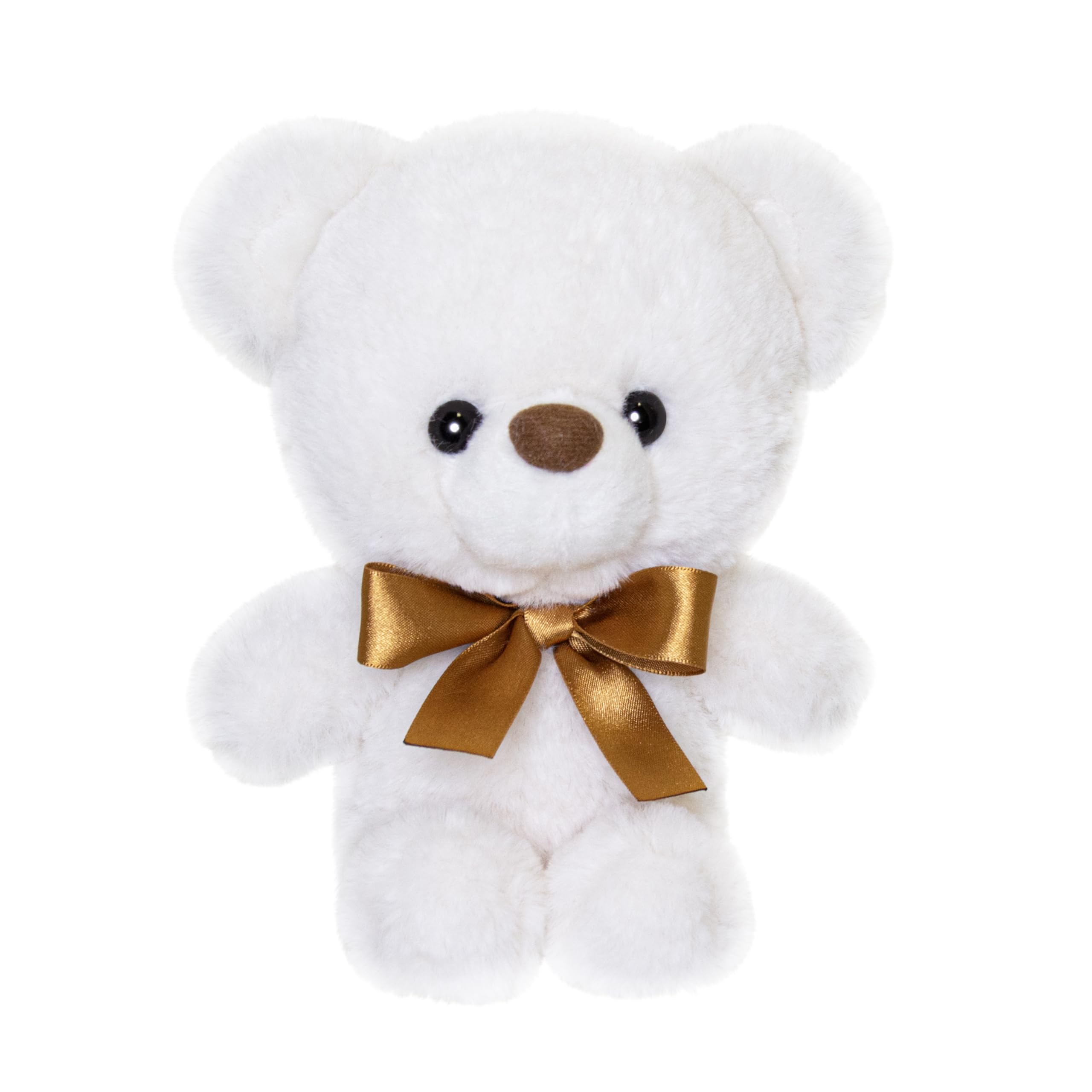 テディベア ぬいぐるみ アイボリー リボン付き Amazon.co.jp: AURORA ぬいぐるみ ふわふわベア リボン付 ホワイト SS