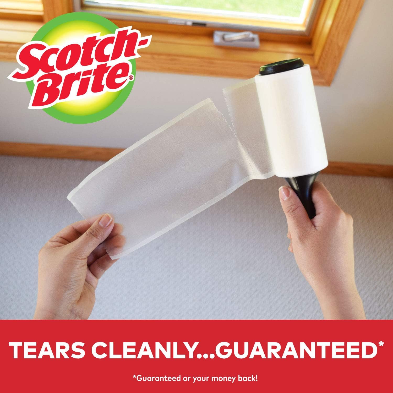 Scotch-Brite Lint Roller, Works Great On Pet Hair, 2 Rollers, 56 Sheets Per Roller, 112 Sheets Total : Health & Household
