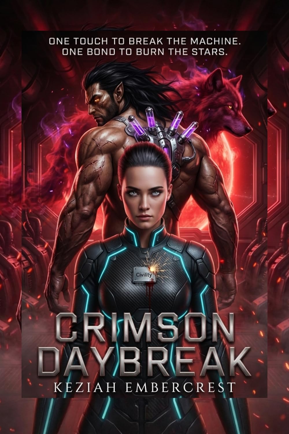 Crimson Daybreak: A Sci Fi Werewolf Romance and Fated Mates Space Adventure