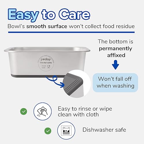 Miniatura 9 de Cuenco de agua extragrande para perros de 2.64 galones, acero inoxidable de grado humano, para perros de tamaño extra grande, paquete individual