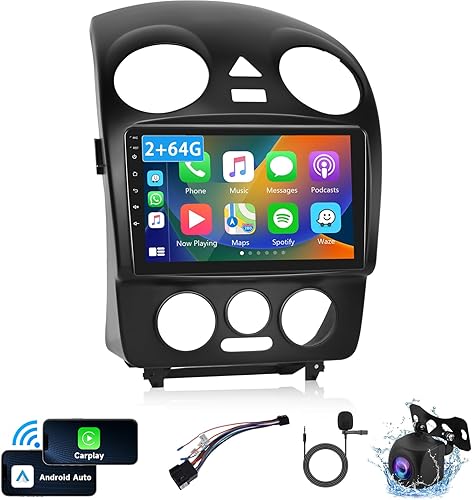 Android Car Stere for Volkswagen Beetle 2004-2010 Support Wireless CarplayAndroid Auto with 9 inch Touchscreen WiFi GPS Navigation BT USB FMRDS