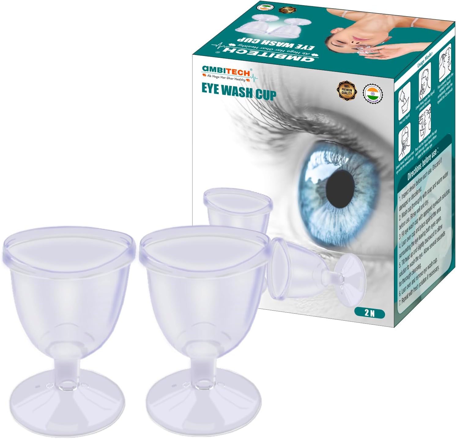 Ambitech Transparent Eye Wash Cup