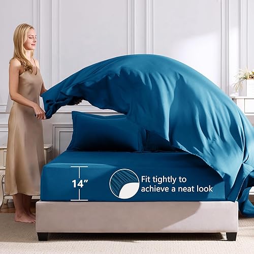 Miniatura 77 de CozyLux Juego de edredón de tamaño Queen, rojo burdeos, toda la ropa de cama en una sola bolsa, 7 piezas: edredón, fundas de almohada y de almohada