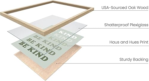 Miniatura 2 de Haus and Hues - Decoración de pared con frases positivas. Póster Be Kind con frases de bondad, arte de decoración de pared, bonitos pósteres para