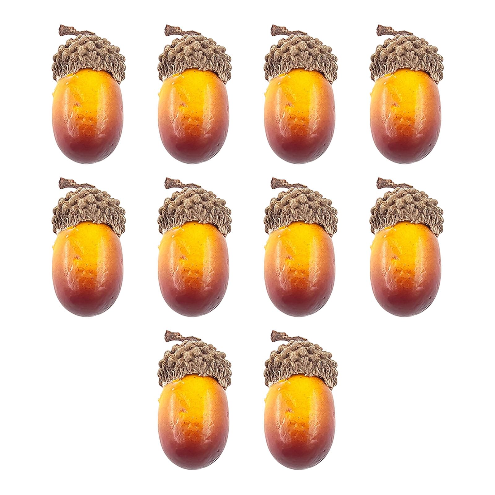 Hsioluted 10Pcs Realistic Nut Ornament Artificial Nut Models for Christmas Wreath Making Halloween Photoraphy Supplies Christmas Tree Ornaments