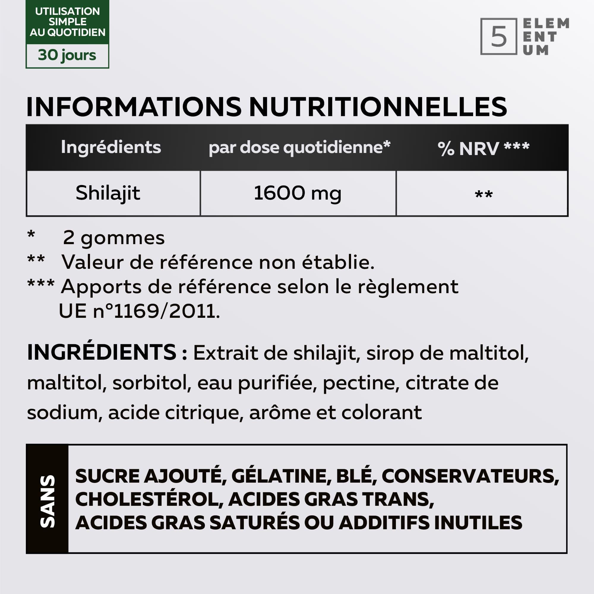 Shilajit Gummies Pure Himalaya – 60 Gommes Naturelles Sans Sucre, Vegan – 1600 mg par Jour avec Baies Tibétaines – Shilajit Pur Original – Goût Agréable, Fabriqué en Allemagne