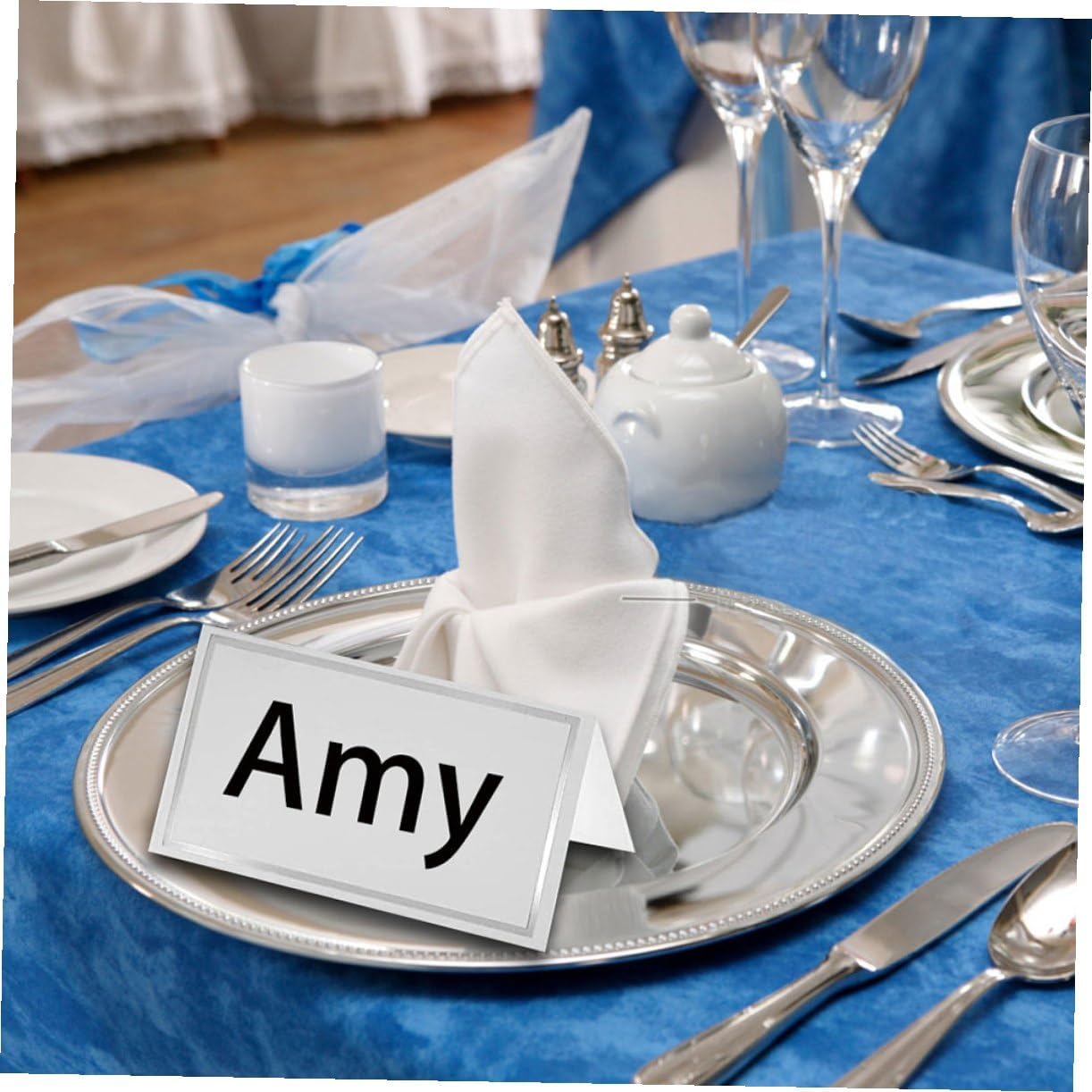 200pcs Bronzing Design Textured Table Tent Cards Elegant Place Cards for Weddings Parties and Events Blank for Seating Arrangements Chic Party Reserved