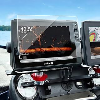 (2pack) Fishfinder Tempered Glass Screen Protector for Gar*min EchoMAP Ultra 122sv 125SV 126SV & Ultra 2 122SV Fishfinder 12Inch Gar*min EchoMAP Screen Protector Accessories Anti-Scratch HD Clear
