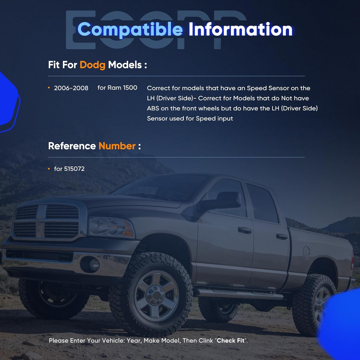 ECCPP Front 5 Lugs Wheel Bearing and Hub Assembly For 2002-2008 For Dodge Ram 1500 Wheel Hub Bearings 515072