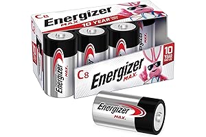 Energizer MAX C Batteries, Premium C Batterie Alkaline Battery Cells