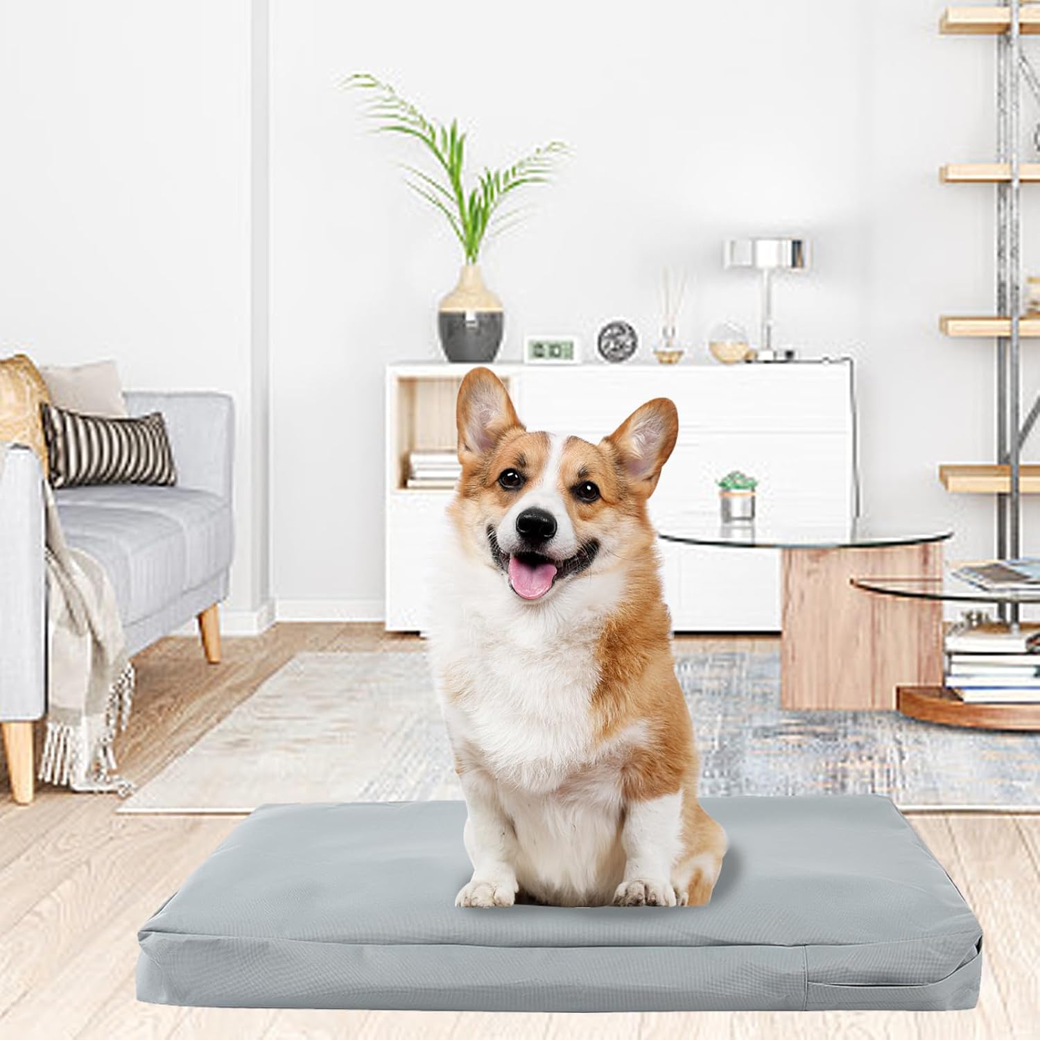 review Waterproof Dog Bed Cover,Washable Dog Crate Pad Replacement Cover,Removable Pet Dog Crate Pad Replacement Covers for 42 Inch Crate,Water Absorbable Pet Puppy Bed Cover for Dog Cat,40Lx27Wx4H inch