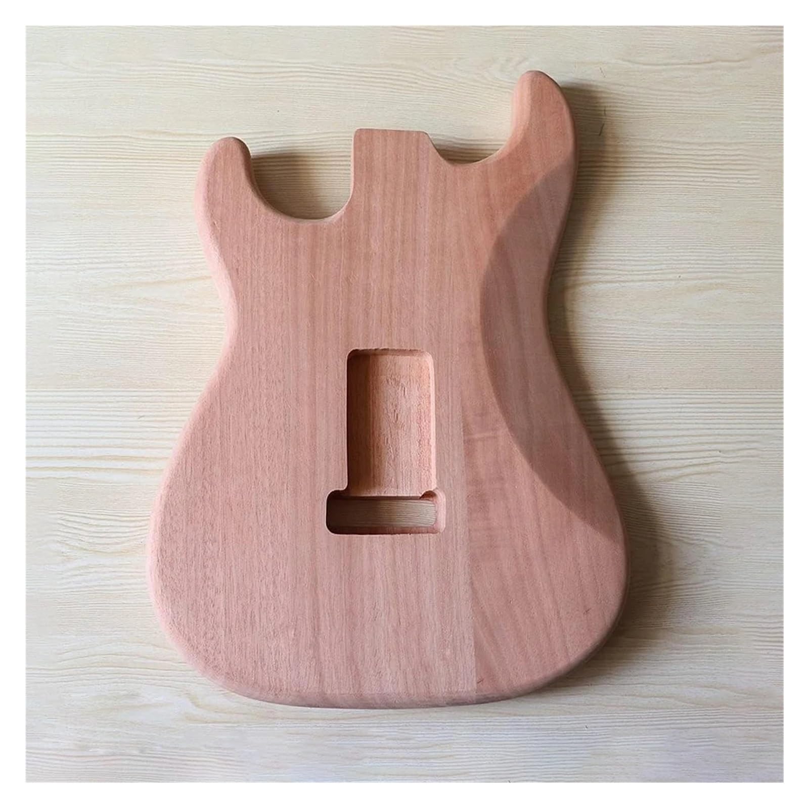 Cuerpo de guitarra eléctrica sin terminar de caoba ST, pieza de guitarra ST DIY personalizada