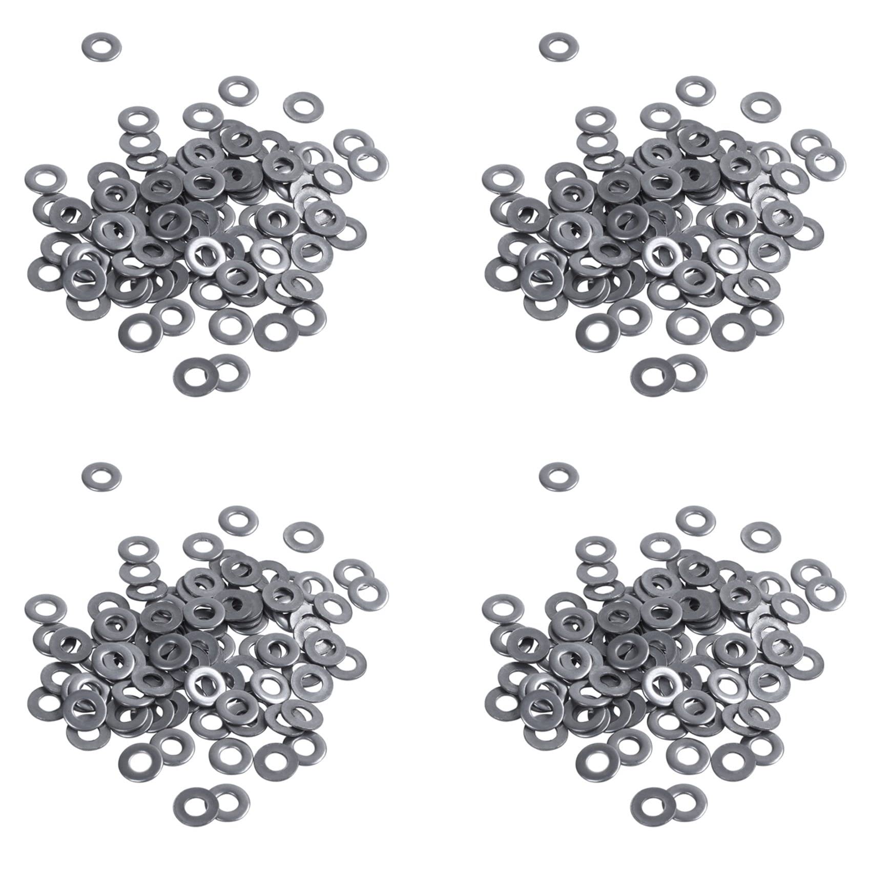 Jnchdghwa 400Pcs M3 3 mm Metric 304 Stainless Steel Flat Washer