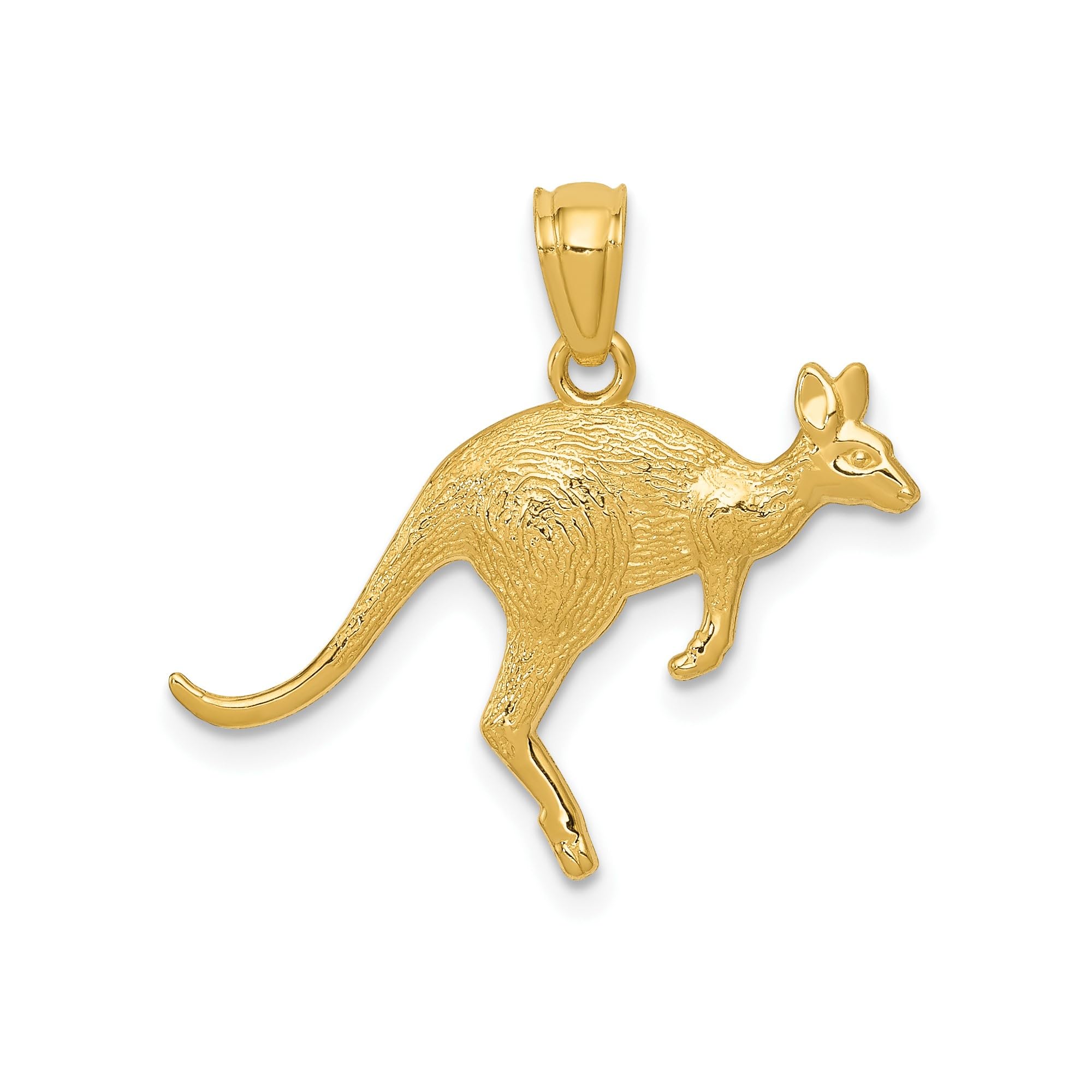 Colgante de canguro de oro amarillo 14k el regalo perfecto para amantes de la naturaleza 5