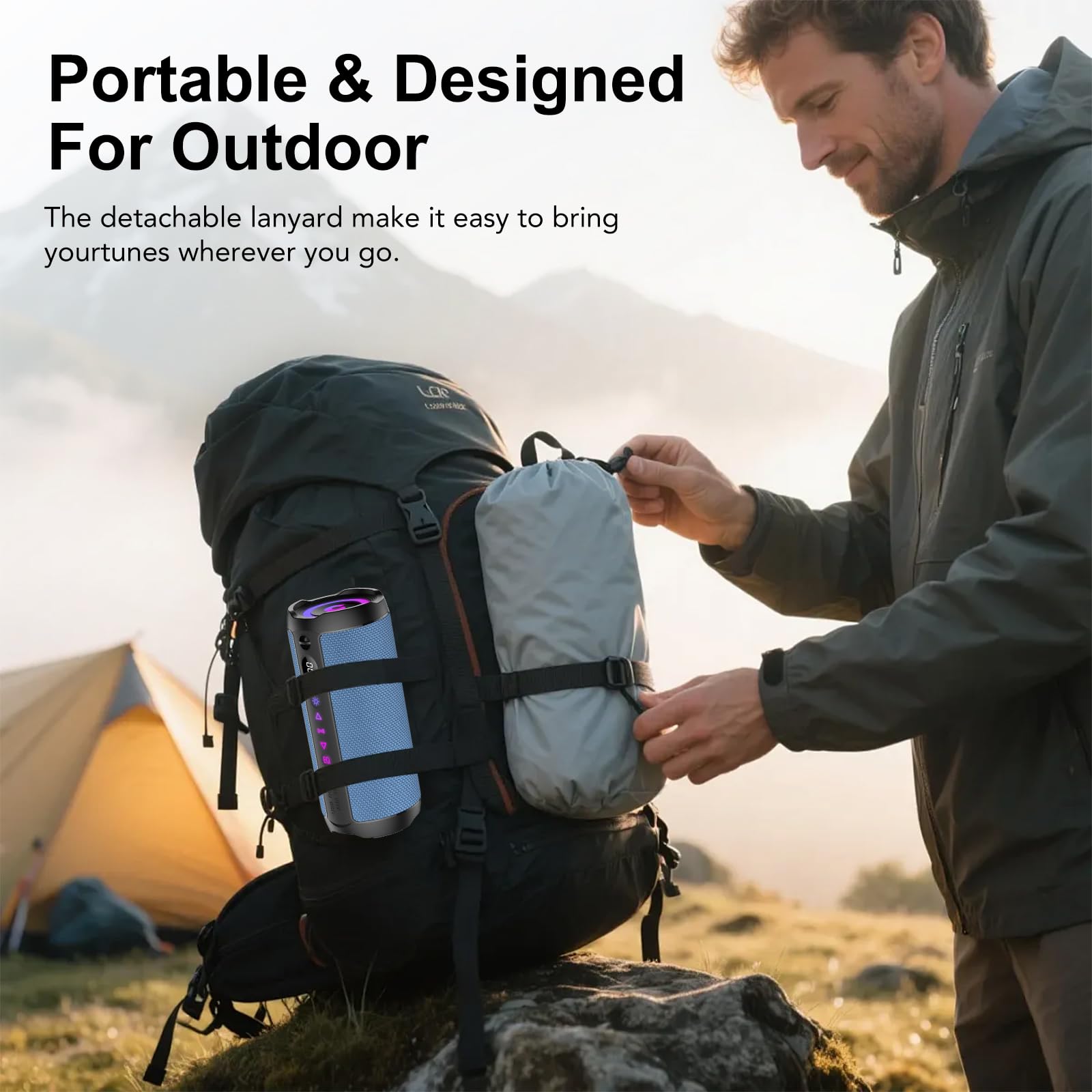 Cassa Bluetooth Portatile Potente Altoparlante bluetooth 5.4 con, 30 Ore di Autonomia