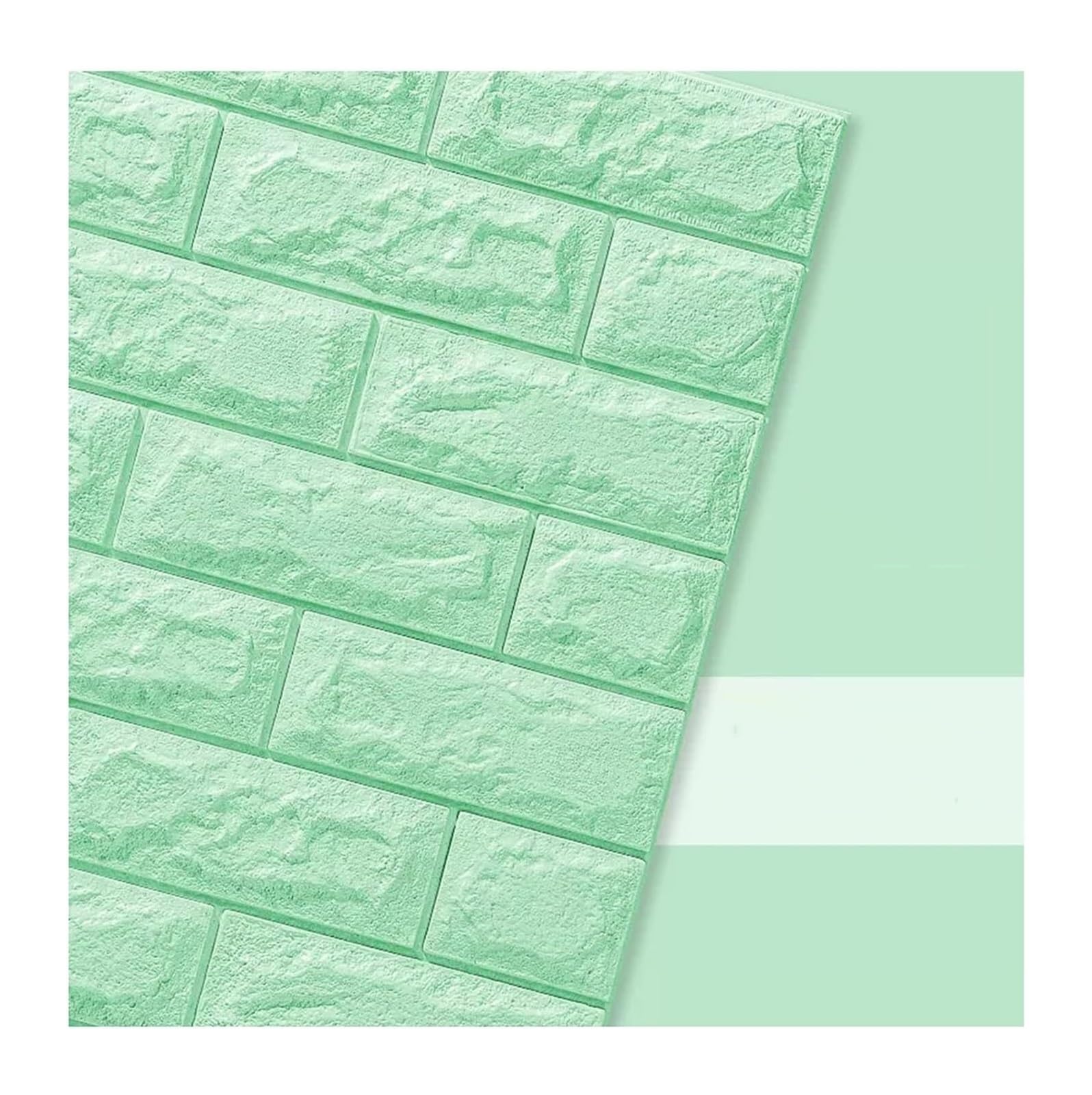 LKLNKVL self-adhesive wallpaper, Wall panel，Wall Panels Self Adhesive Peel And Stick Waterproof Extra Thickness(Grün)