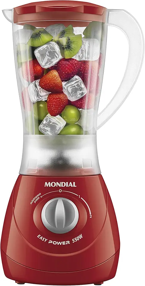 MONDIAL Liquidificador Easy Power, Vermelho, 550W, 220V - L-550-R