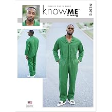 Know Me Men's Jumpsuit Sewing Pattern Kit by Norris Danta Ford, Design Code ME2012, Sizes 44-46-48-50-52