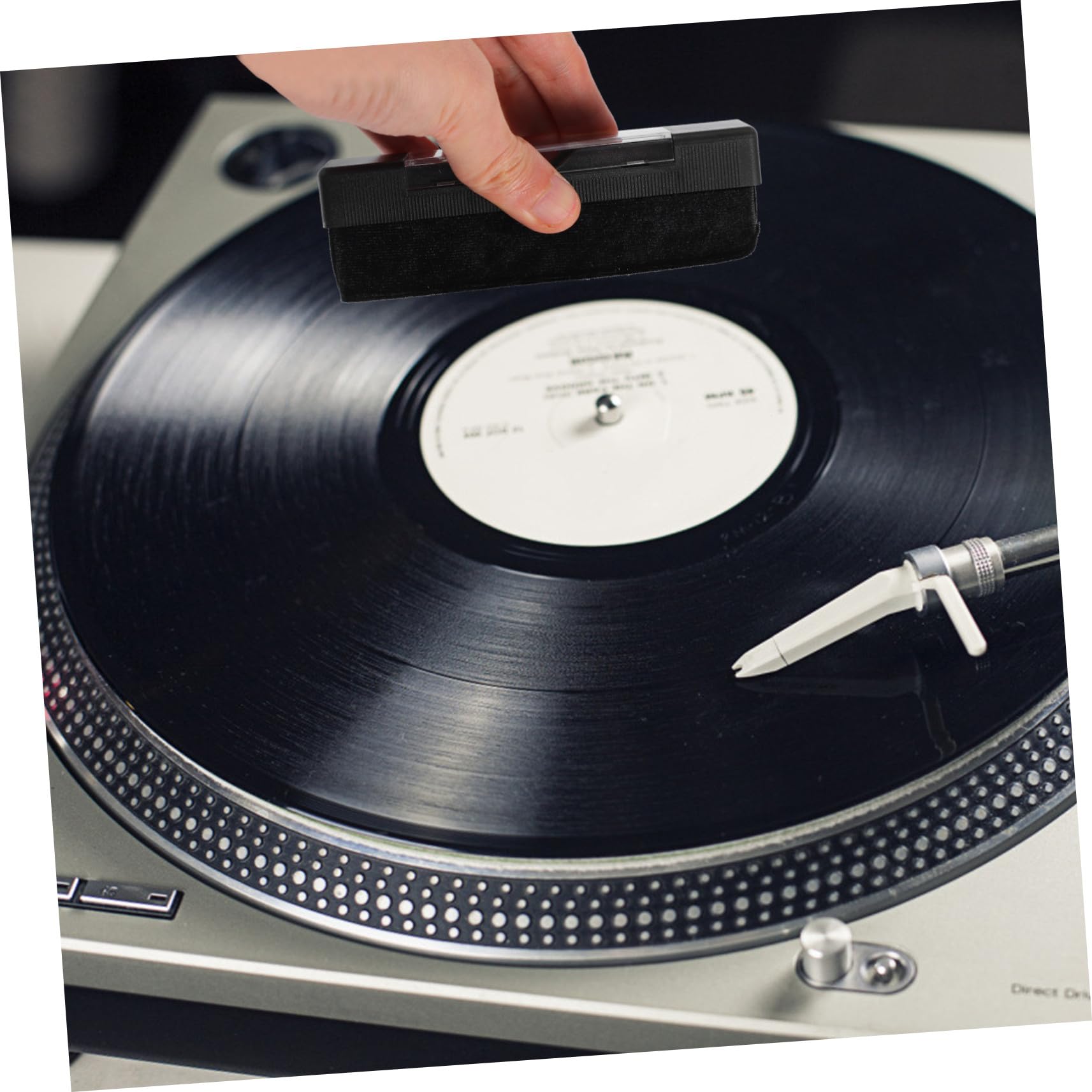 Kit de Limpieza para Discos de Vinilo y Proteger Discos para Prolongar Vida Útil de Aguja Cepillo de Plástico y Esponja, Limpiador Líquido