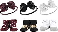 Vista 17 de Hudson Baby Conjunto de regalo de diadema y calcetines para niña