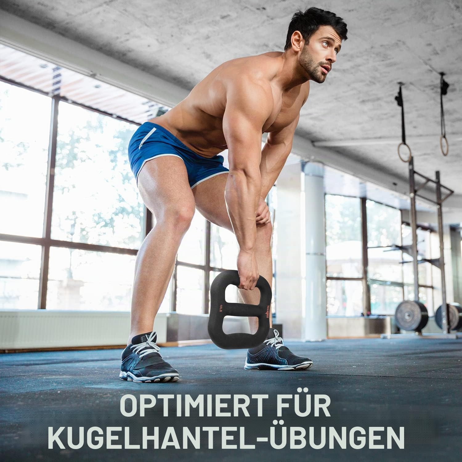 Yes4All 3-in-1 Multifunktionale Neopren-Hantel/Mehrzweck-Hantel mit festem Kern, ergonomische Kurve, Schwarz
