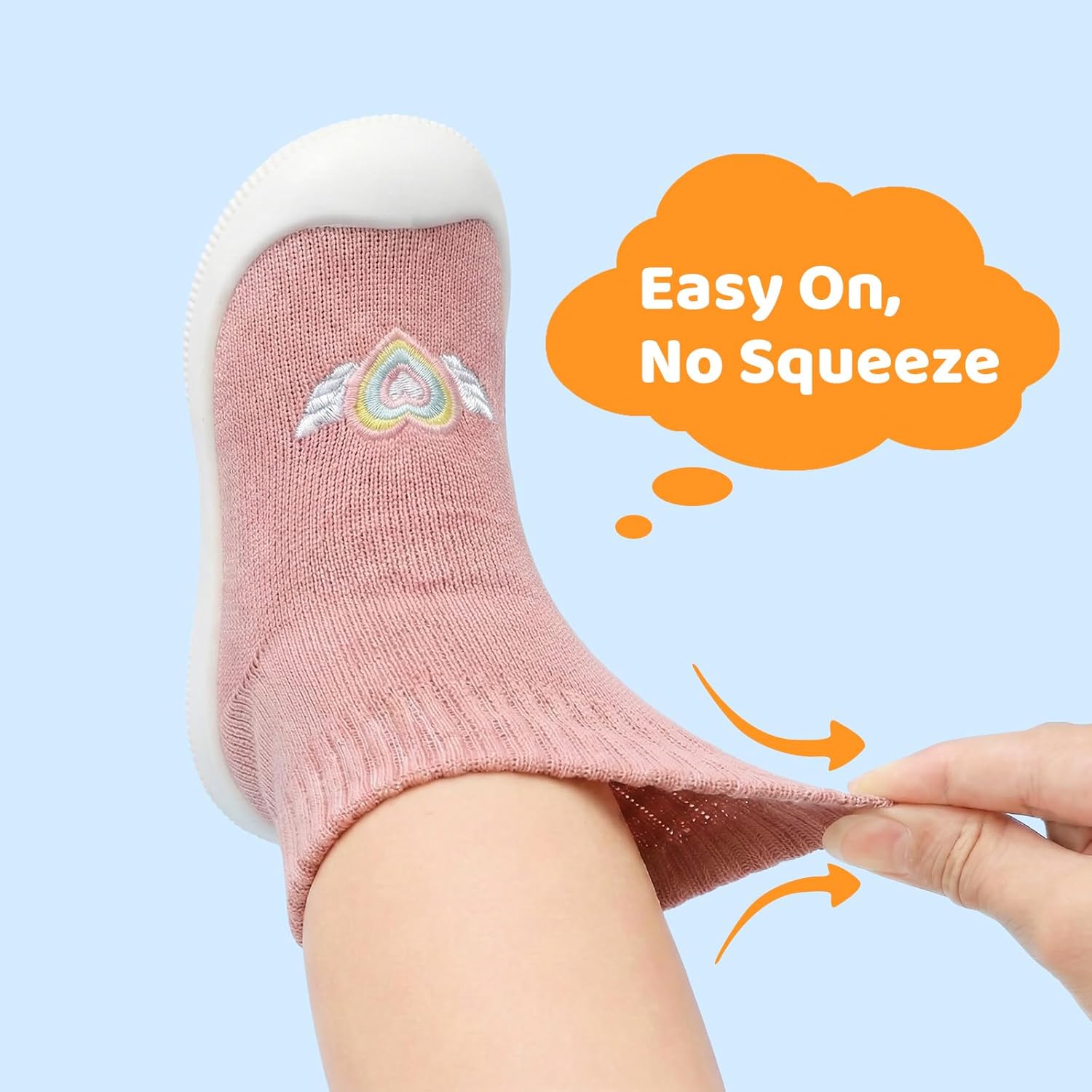 STQ Baby Socks Shoes Toddler Wide Toe Box Non-Slip Slippers Infant Walking Shoe Soft Baby Boys Girls Lightweight Sneakers - Image 8