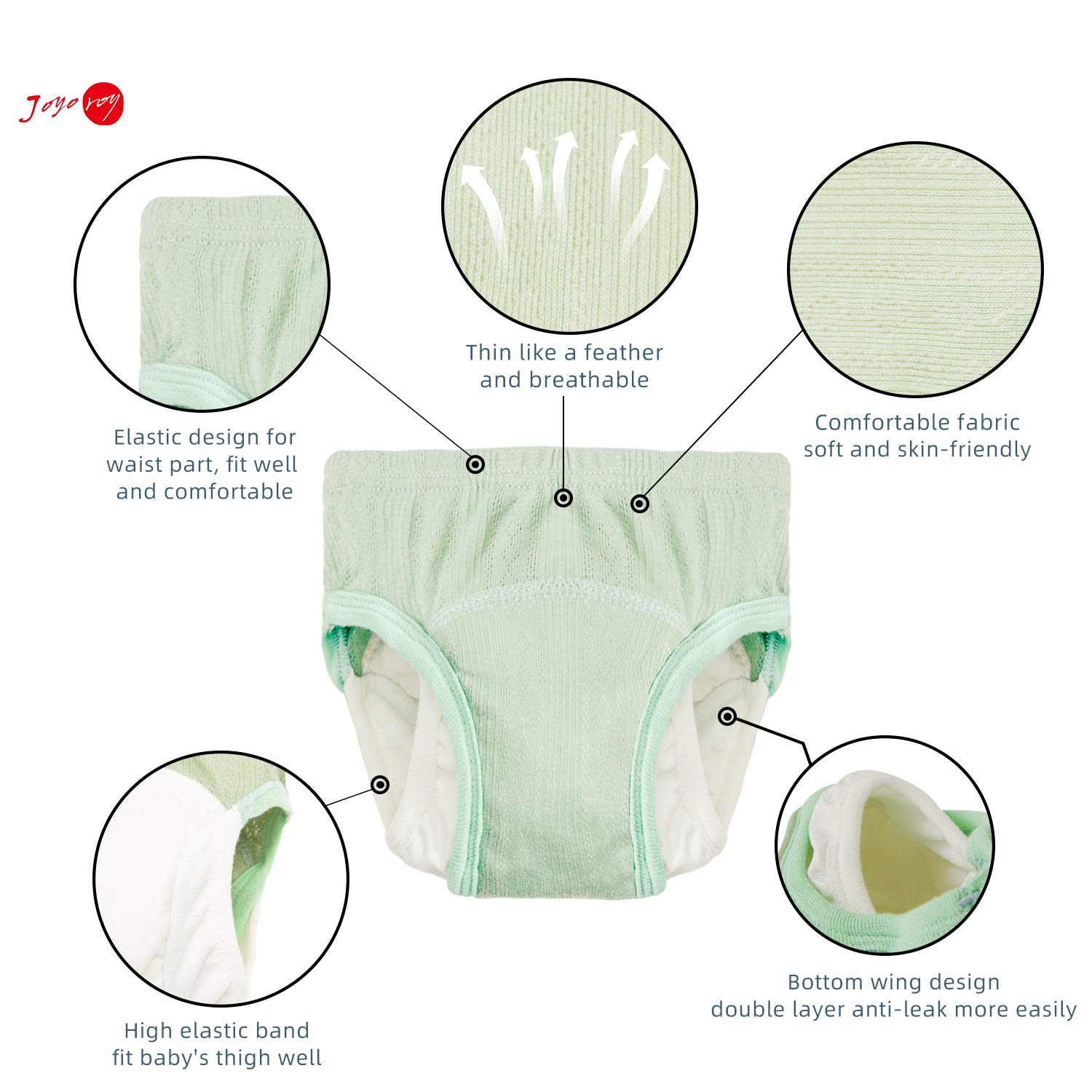 Joyo roy Potty Training Underwear For Boys 2t Underwear Boys Cotton Toddler Training Panties 2t-3t Absorbent Toddler Panties For Boy Reusable Padded Pee Pants with a Waterproof Cloth Diaper Cover