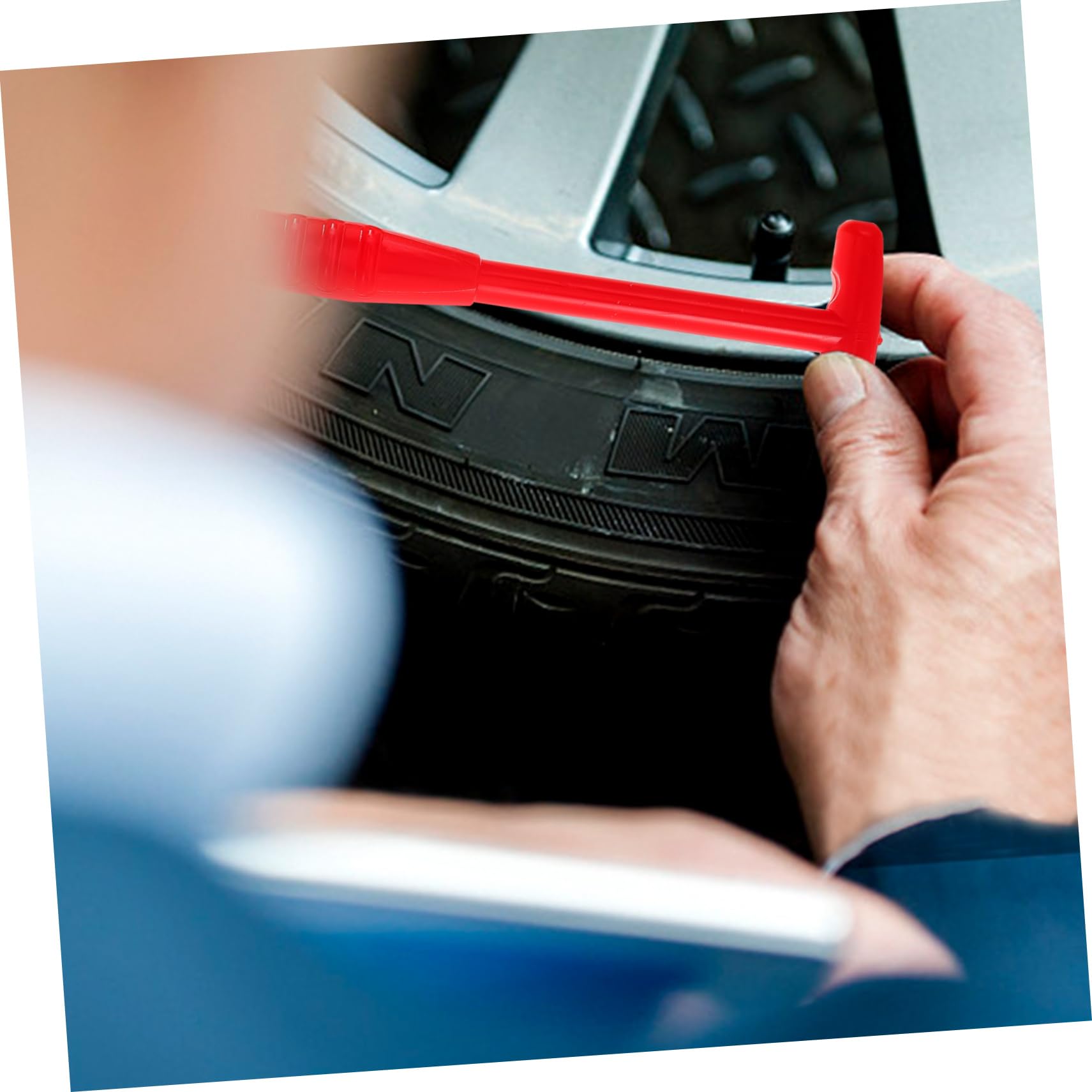 SOLUSTRE 8stücke Ventilkernentferner Und Ventilzugsatz Multifunktionales Werkzeug Für Auto Und Motorradreparatur Einfach Zu Bedienen Und Wrench Für Schnelle Installation Und Austausch