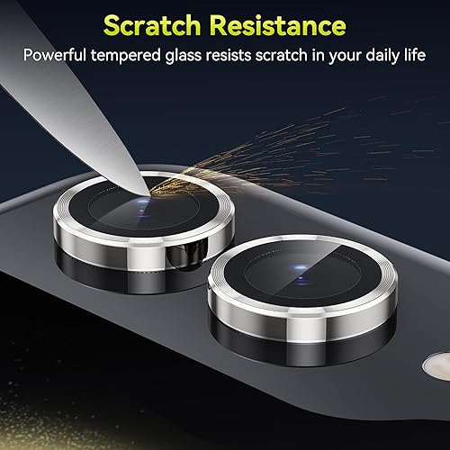 Miniatura 4 de WSKEN Funda protectora para lente de cámara Z Flip 5, antiarañazos Ultra HD, protector de pantalla de cámara de vidrio templado a prueba de golpes