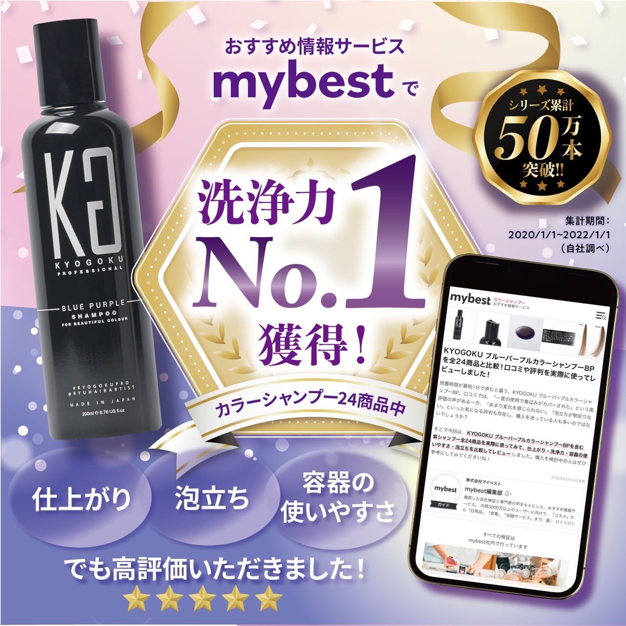 Amazon | Kyogoku ブルーパープル カラーシャンプー 200ml ムラシャン