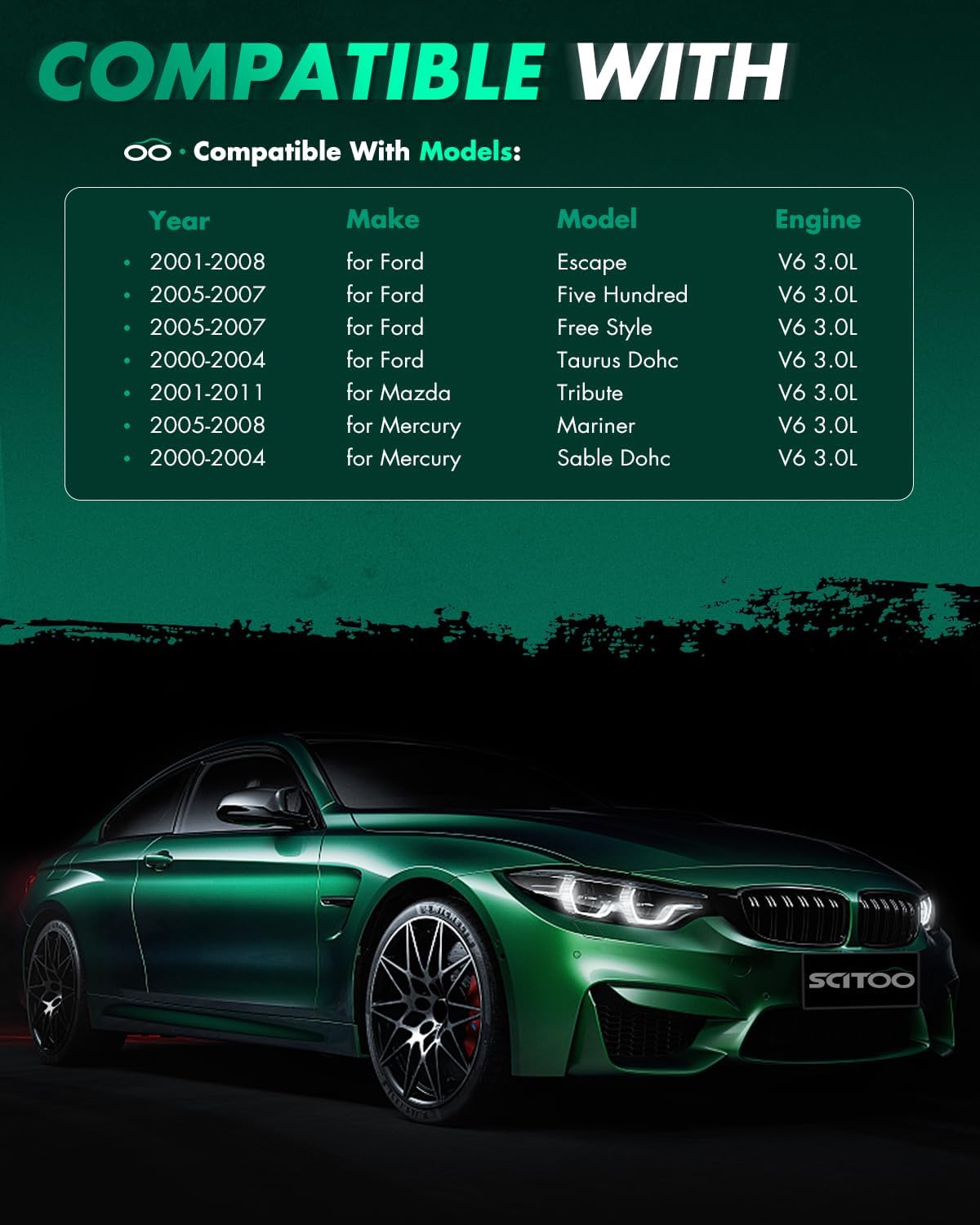 SCITOO Ignition Coils fit for Mercury Sable 3.0L 2000-2004 for Mercury Montego 3.0L 2005-2007 DG500 6pcs Ignition Coils