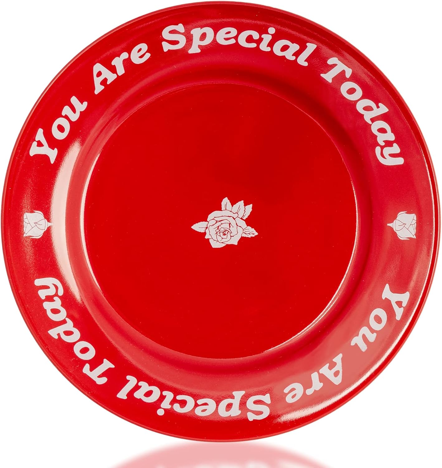 You Are Special Today Red Plate, Unique Ceramic Plate Gifts for Birthday, Wedding, Anniversary, Engagements, Holiday, Party, Graduations, Dinner, Celebration Occasions, Home Decor Keepsake, 10.5"