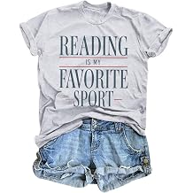 Reading is My Favorite Sport Shirts Womens Reading Tshirt for Book Lover