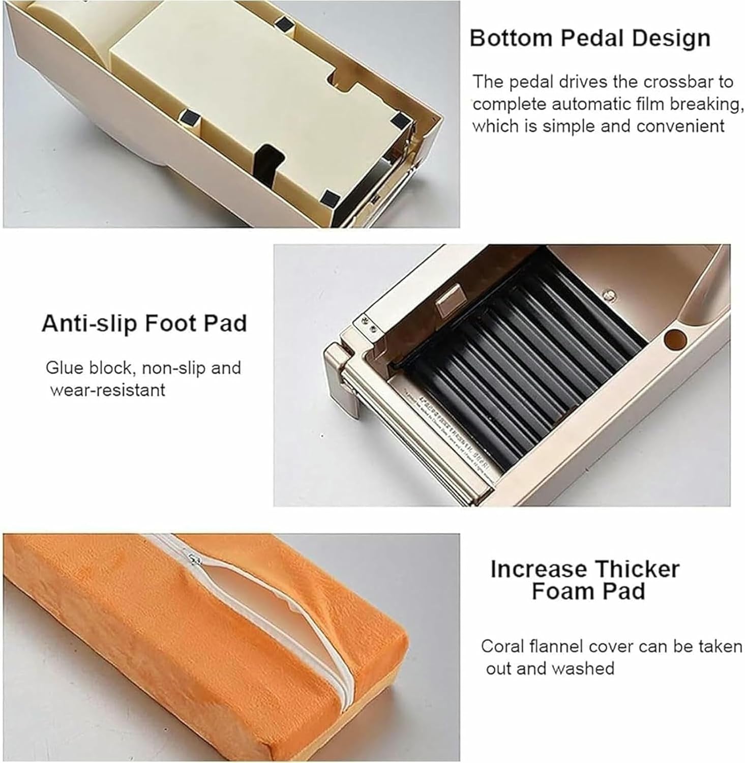Automatic Shoe Film Dispenser, Portable Shoe Film Machine with 4 Roll Shoe Film, Foot Protectors Machine, Films Shoe Cling Film Machine
