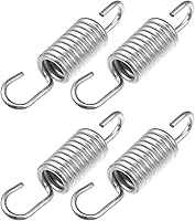 Vista 8 de X AUTOHAUX 2 unids 2.4 in de longitud plateado tono plateado acero motocicleta pedal de freno resorte de retorno para Suzuki