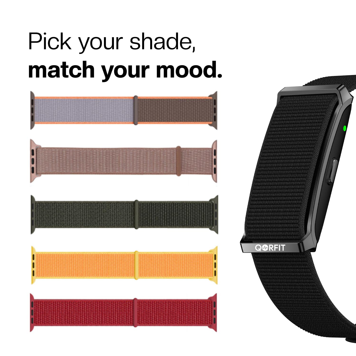 Vibe Core 22mm Nylon Watch Strap for Smartwatch & Fitness Band (Pack of 5) – Adjustable, Breathable Replacement Watch Band, Quick Release Soft Sport Strap for Men & Women (Multicolor) — Amazon image 4