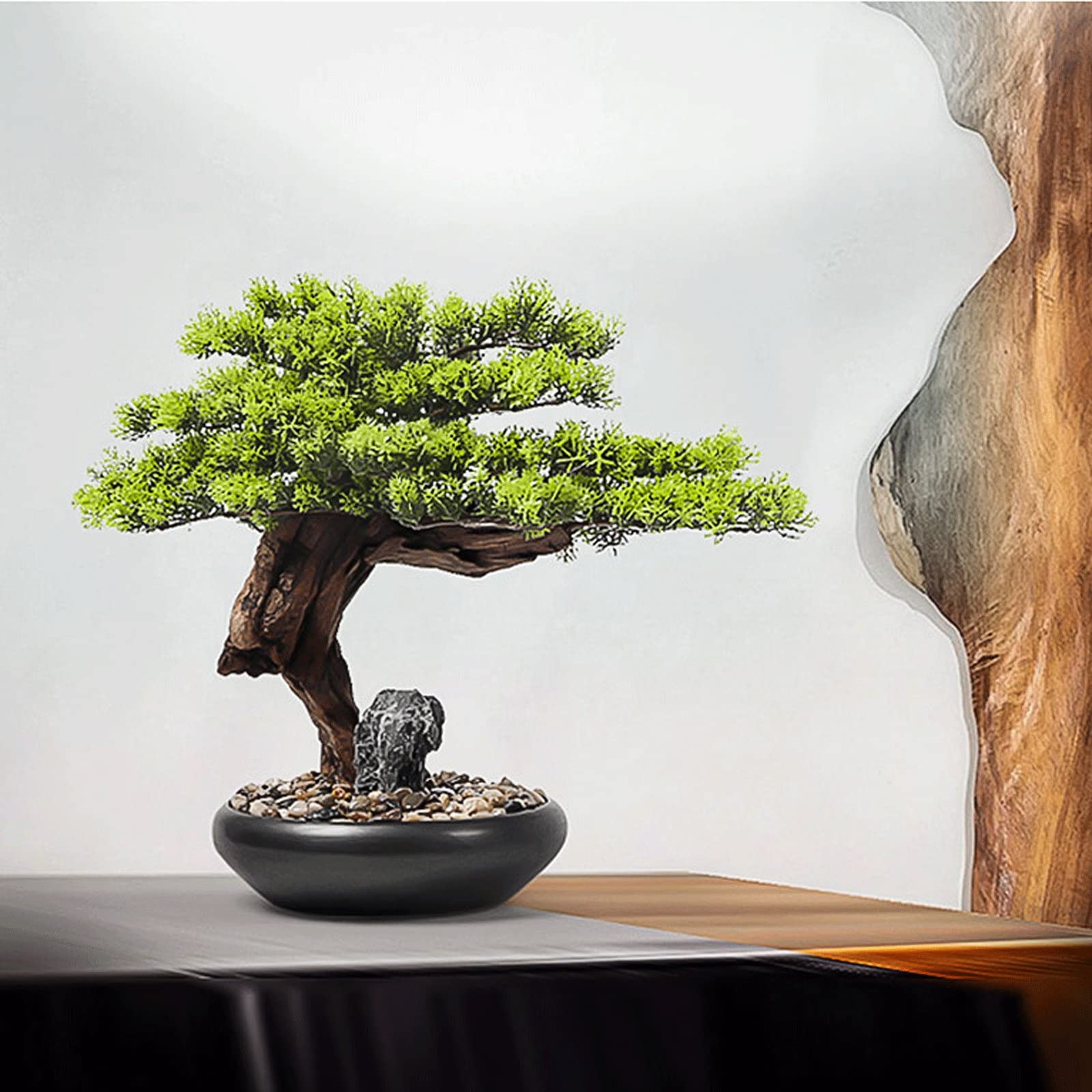 Plantes Artificielles Artificial Bonsaï Treefake Plantes Arbre en céramique Arbre en pot de céramique for Home Bureau Bureau Salle de bain Cuisine Ferme De Cuisine Intérieur Extérieur Bonsaï Arbre Pla