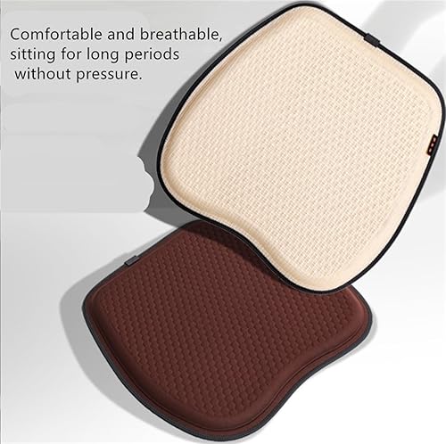 Miniatura 4 de Cojín de asiento de gel, cojín de asiento de enfriamiento con funda antideslizante, cojín de asiento de gel con diseño de panal transpirable, para