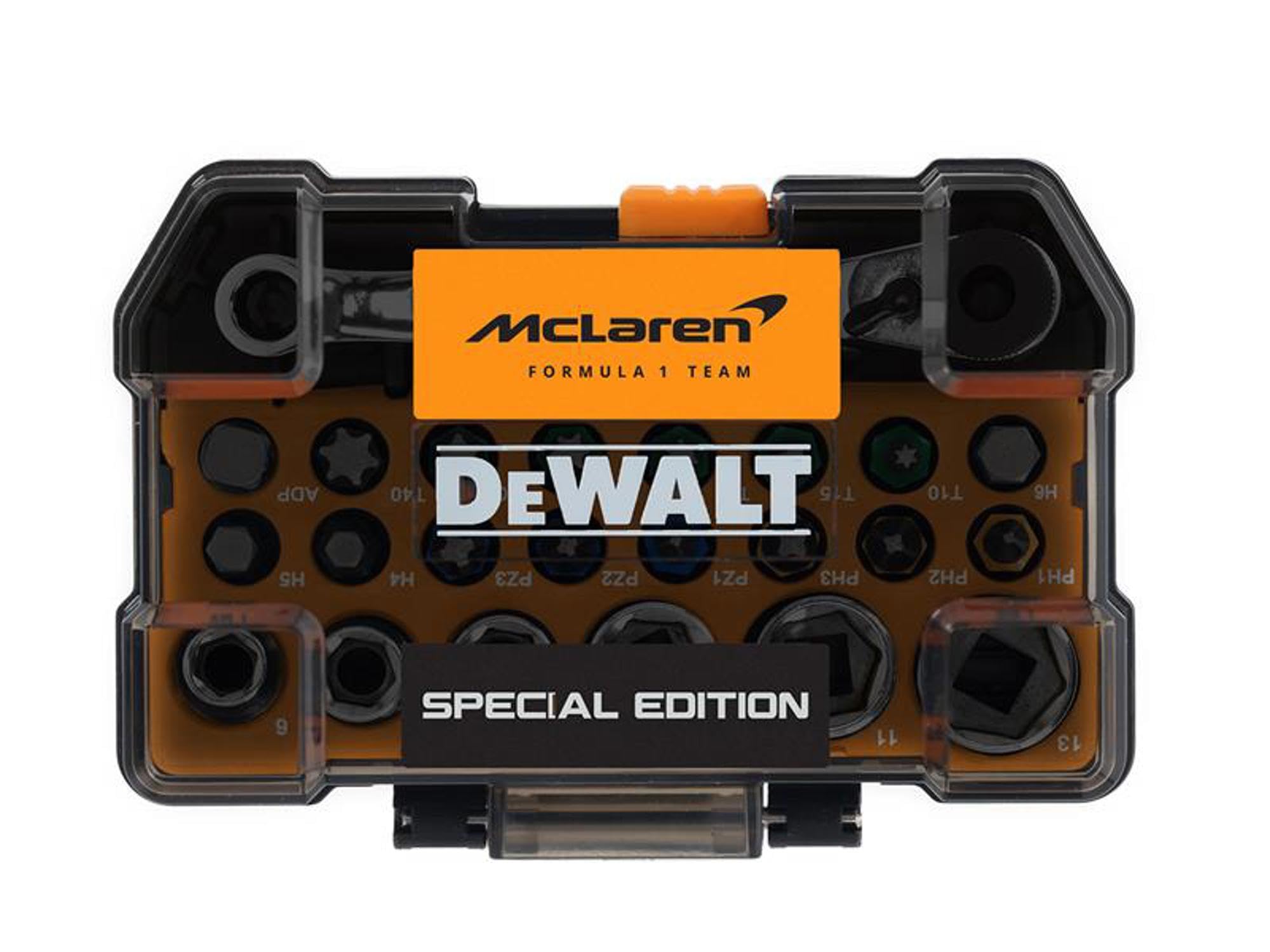 Dewalt Mclaren 24 Piece Screwdriving & Socket Set In Tough Case+. 5054905331825