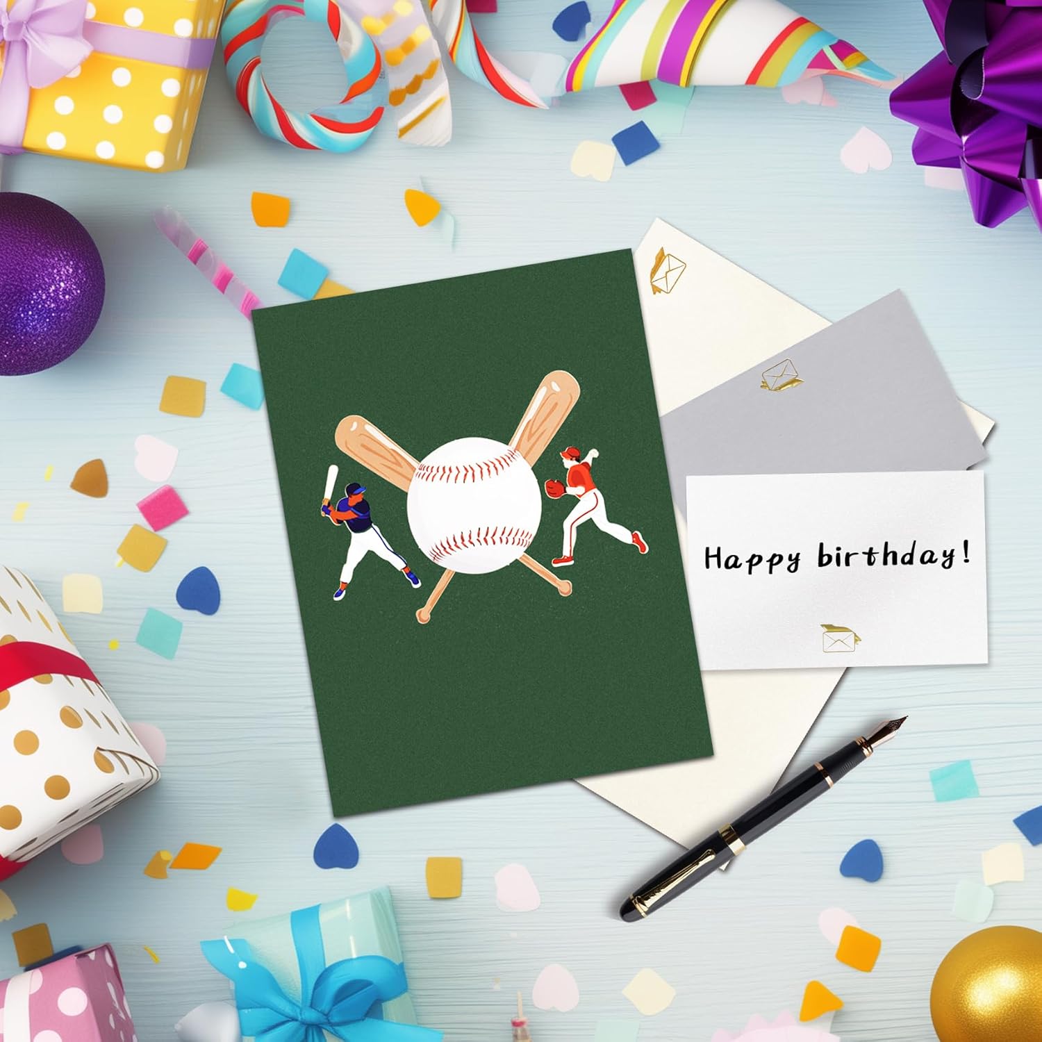GREETING ART Musical Baseball Birthday Card, Birthday Card With Music and Lights, Baseball Pop Up Card, Happy Birthday Card for Son, Men, Dad, Hsuband, Baseball Lovers - Image 6
