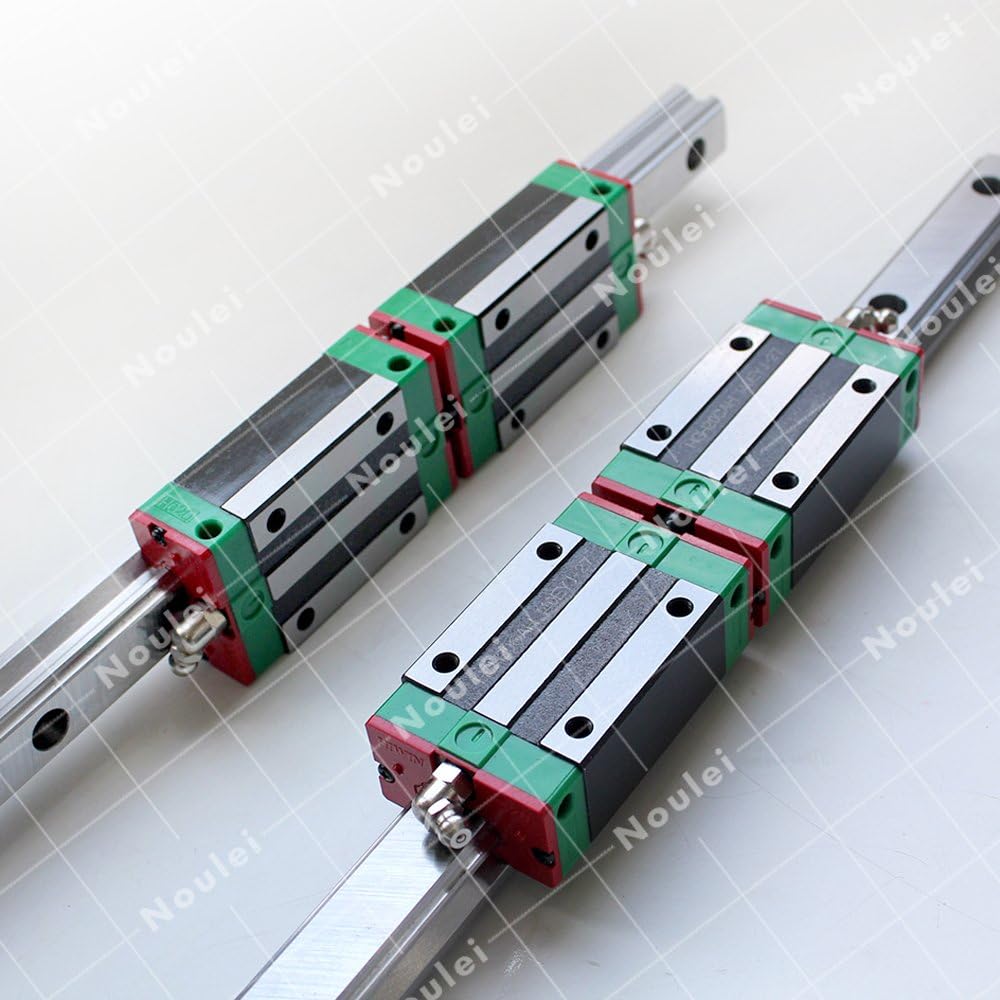 HIWIN HGH20CA Linear Guide Rail (1200mm HGR20 with 2pcs Bearing Block,2set)