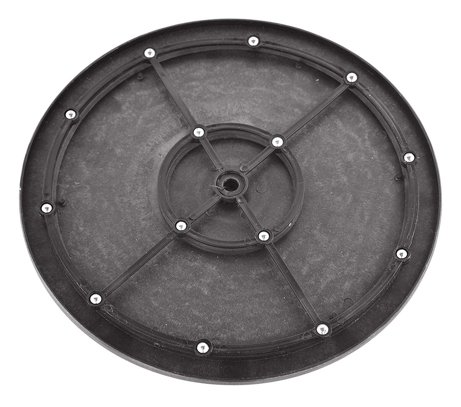 Plateau Tournant Lazy Susan Famgee 40,6 Cm - Support 90 Kg, 24 Roulements à Billes, Pour TV, Plantes, Bureau